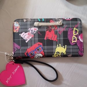 Betsy Johnson Bulldog wallet/clutch